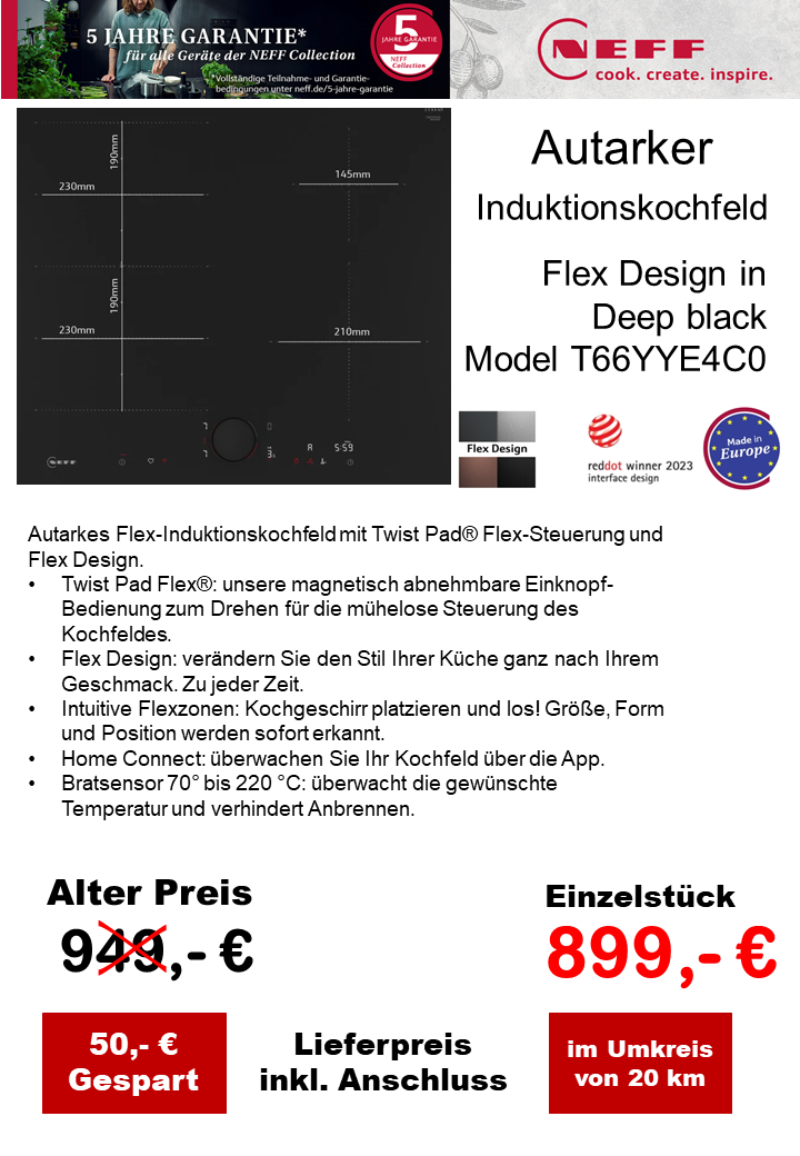 Neff Induktionskochfeld Angebot 